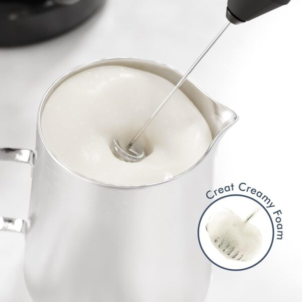 Powerful Milk Frother Wand - Mini Handheld Milk Frother with Stainless - Image 2