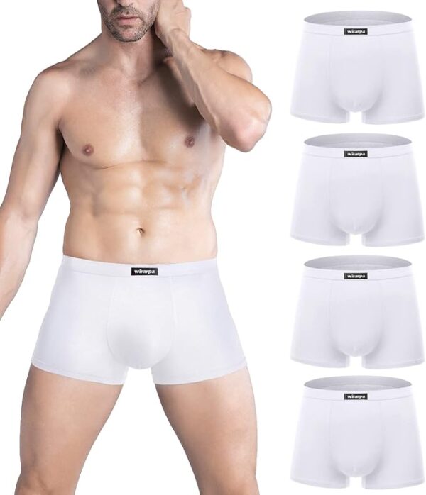 wirarpa Men's Breathable Modal Microfiber Trunks Underwear