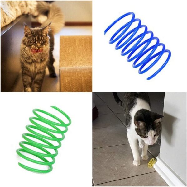 Andiker Cat Spiral Spring, 12 Pc Cat Creative Toy to Kill Time and Keep Fit Interactive Cat Toy - Image 5