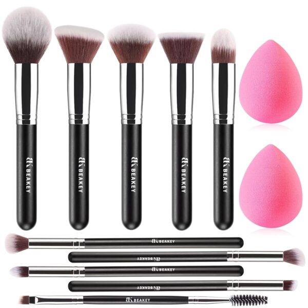 BEAKEY Makeup Brushes Set, Professional Foundation Eyeshadow