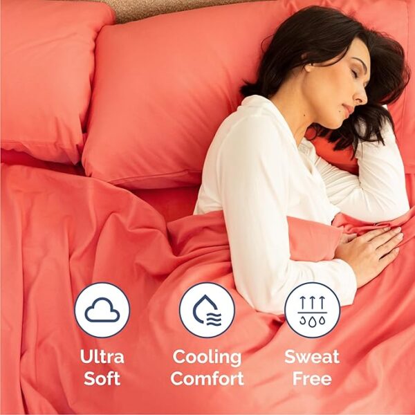 Cal King 6 Piece Sheet Set - Comfy, Breathable & Cooling - Image 6