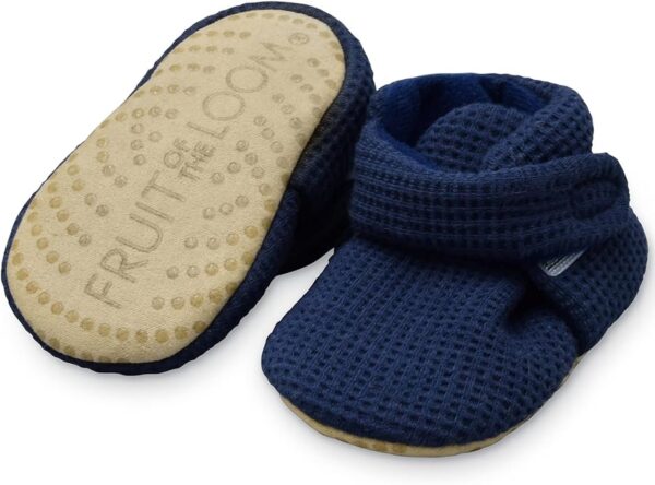 Fruit of the Loom Cozy Thermal Wrap Booties with Non-Skids for Baby Girls, Boys, Unisex - Image 7