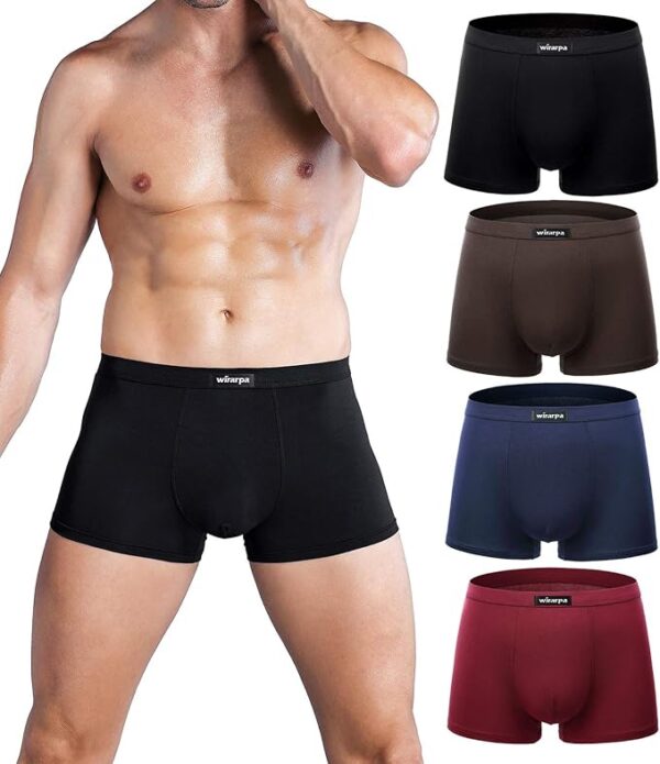 wirarpa Men's Breathable Modal Microfiber Trunks Underwear - Image 4