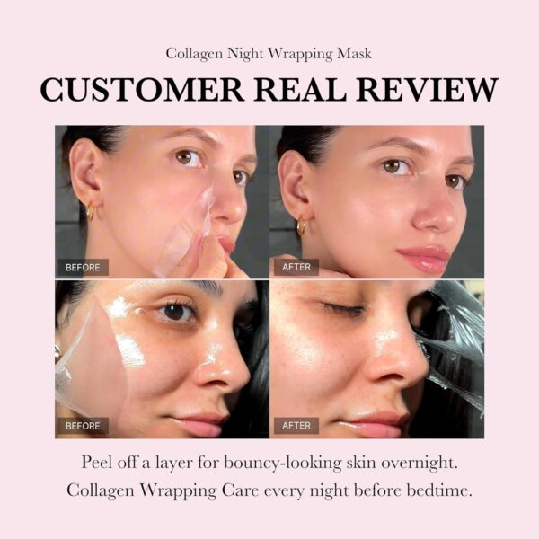 medicube Collagen Overnight Wrapping Peel Off Facial Mask - Image 3