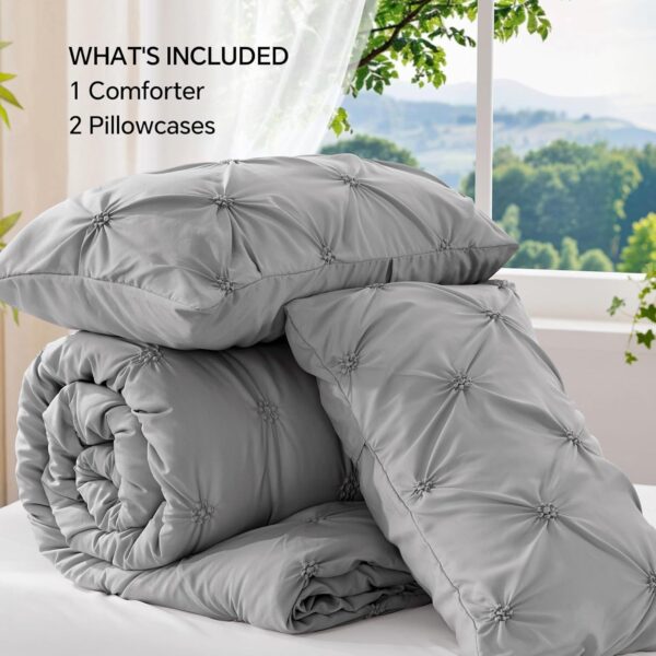 BEDELITE Grey King Size Comforter Set - 3 Pieces - Image 3