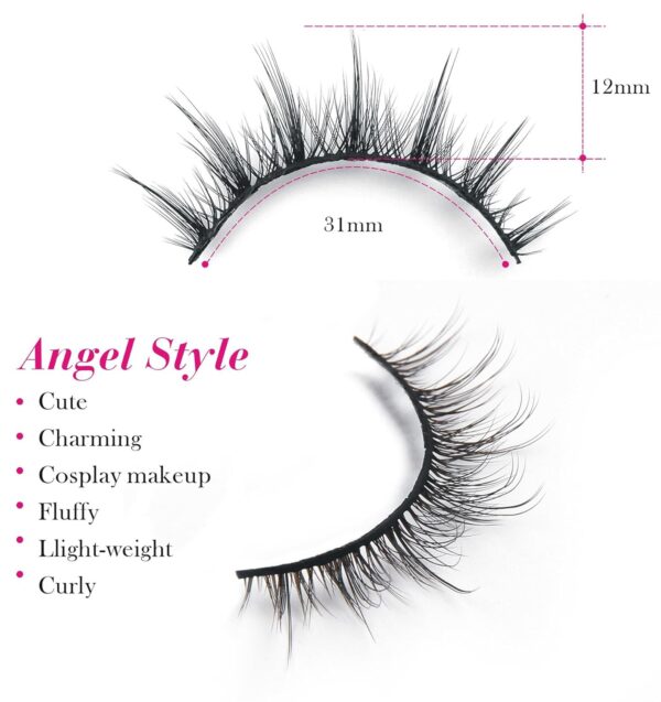 Eliace False Eyelashes Natural look Cat Use code: 50AZGUHE - Image 3