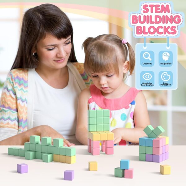 32pcs Magnetic Blocks Building Cubes for Toddlers Use promo code: `50UQ894B` - Image 3