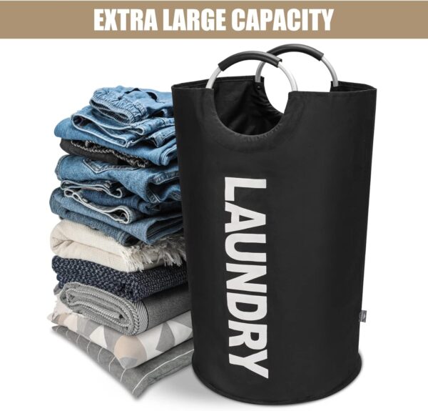 DOKEHOM 90L Large Laundry Basket, Collapsible Laundry Bag - Image 4