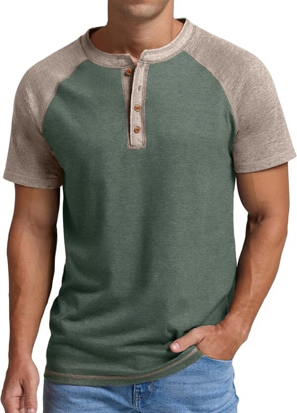 Sailwind Mens Henley Long/Short Sleeve T-Shirt - Image 4