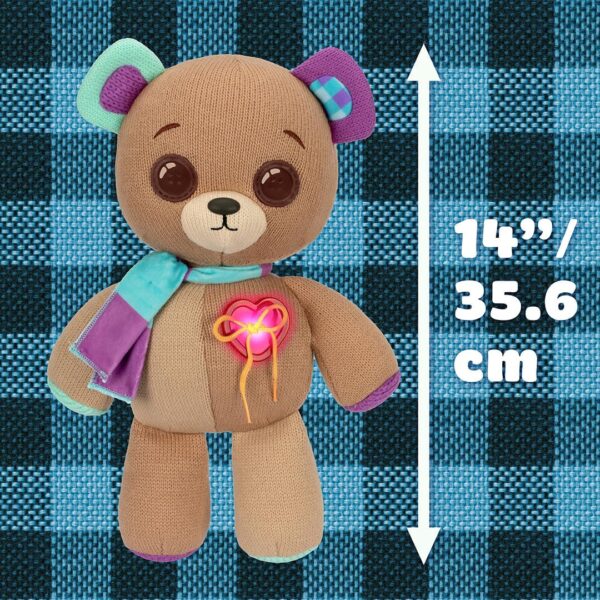 Interactive 14" Plush Teddy Bear. Make A Wish & Bear Comes to Life. - Image 3