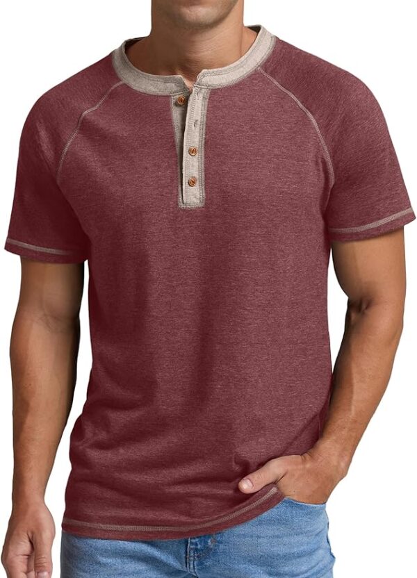 Sailwind Mens Henley Long/Short Sleeve T-Shirt - Image 6