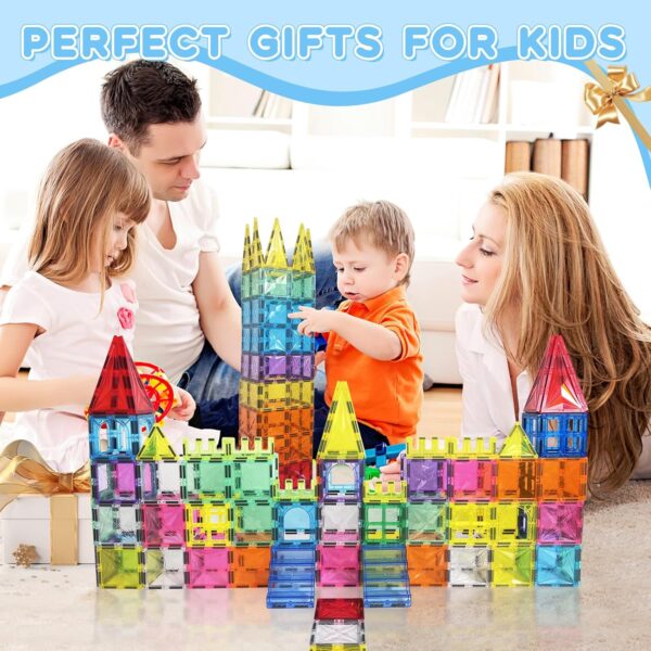 Tiles, 100PCS Magnetic Blocks Set, 4D Diamond Magnet Building Blocks - Image 3