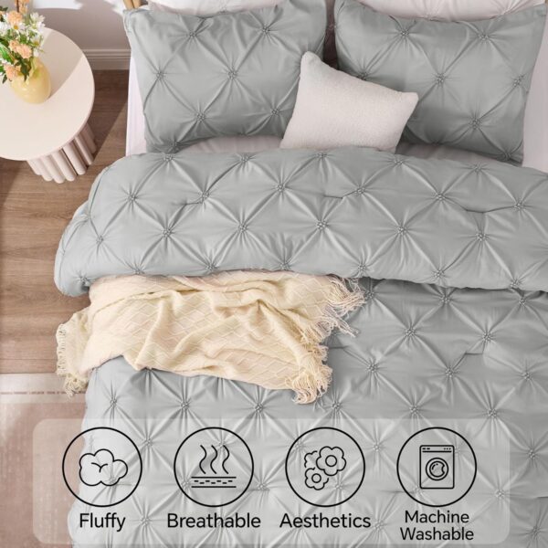 BEDELITE Grey King Size Comforter Set - 3 Pieces - Image 2