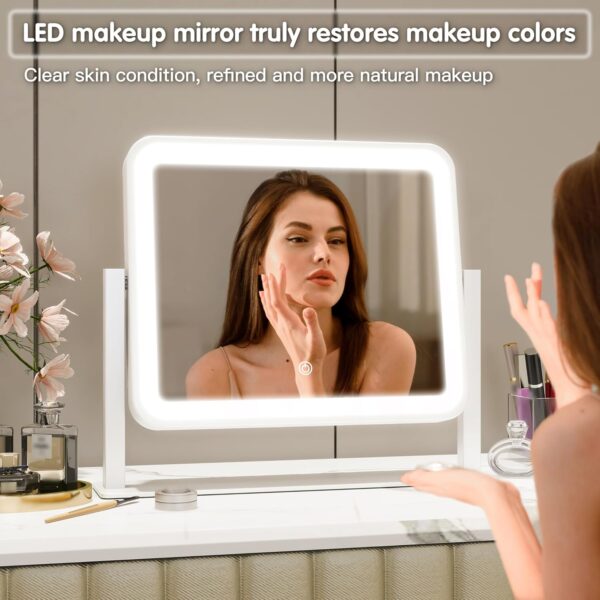 Vanity Mirror with Lights 14"×12" Makeup Mirror with Lights,Lighted Vanity Mirror - Image 4