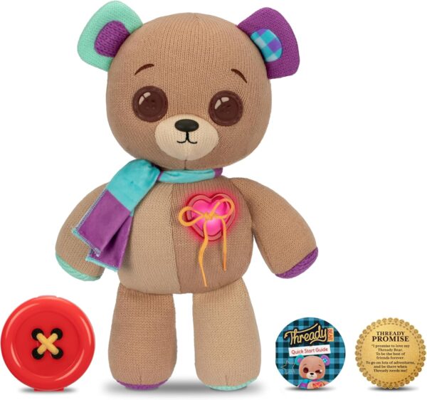 Interactive 14" Plush Teddy Bear. Make A Wish & Bear Comes to Life.