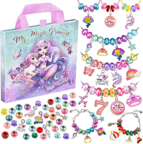 Charm Bracelet Making Kit & Unicorn/Mermaid Girl Toy