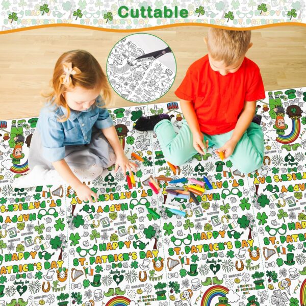 OHOME St Patricks Day Coloring Tablecloth - St Patricks Day - Image 3