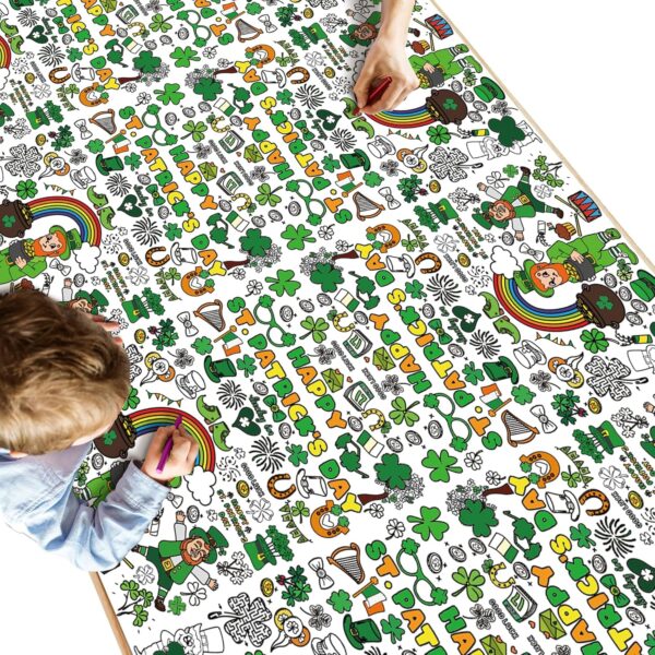 OHOME St Patricks Day Coloring Tablecloth - St Patricks Day