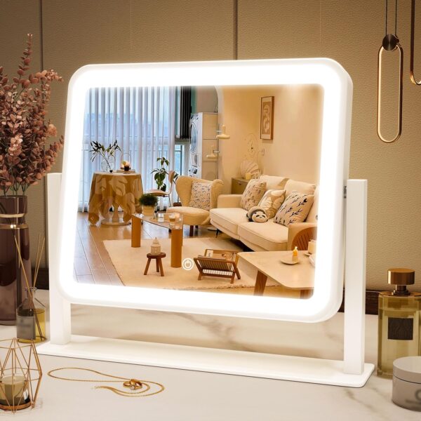 Vanity Mirror with Lights 14"×12" Makeup Mirror with Lights,Lighted Vanity Mirror