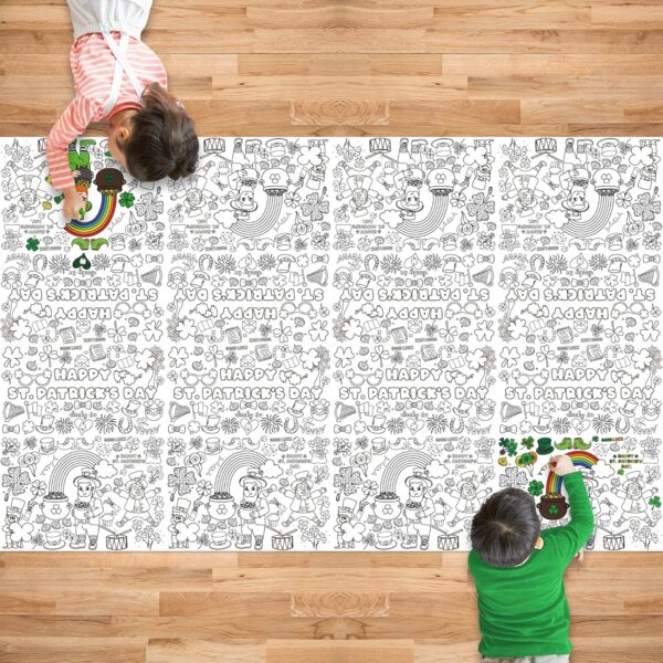 OHOME St Patricks Day Coloring Tablecloth - St Patricks Day - Image 6