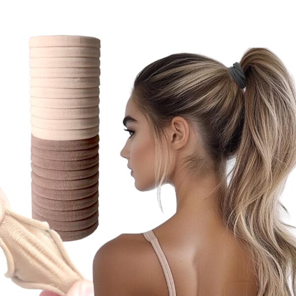 20pcs Thick Seamless Hair Ties  Use code: 50OKUJVL