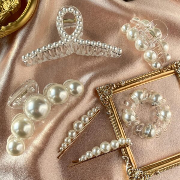 Pearl Hair Accessories for Women/Girls  Save 6% promo code: CMJ8MZTV