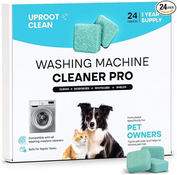 Uproot Clean Washing Machine Cleaner Tablets - 24 Pack for a 12 Month Supply