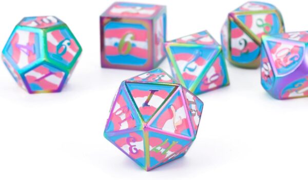 Fantasy Rainbow 7pcs DND dice Set Box for Dungeons and Dragons MTR PRG Tabletop Games - Image 2