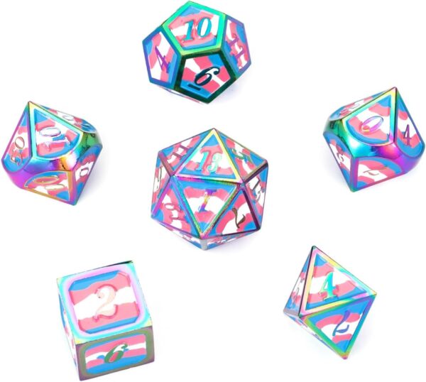 Fantasy Rainbow 7pcs DND dice Set Box for Dungeons and Dragons MTR PRG Tabletop Games - Image 3