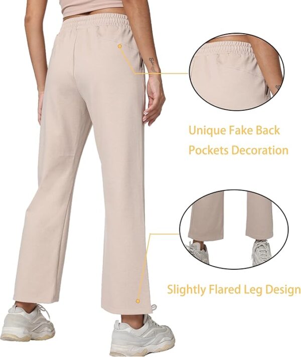 Women's Workout Joggers with Pockets-Quick Dry Athletic Lounge Pants for Hiking Yoga - Image 8