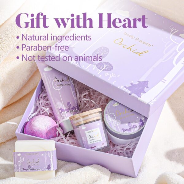 Spa Gifts for Women, Body & Earth 5 Pcs Gifts for Women Orchid Gift Sets for Women, Bath and Body -57% - Image 2