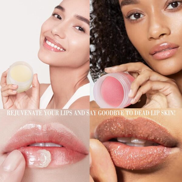 Lip Mask & Lip Scrubber Exfoliator Lip Sleeping Mask Overnight for Dark Lips to Lighten -30% - Image 3