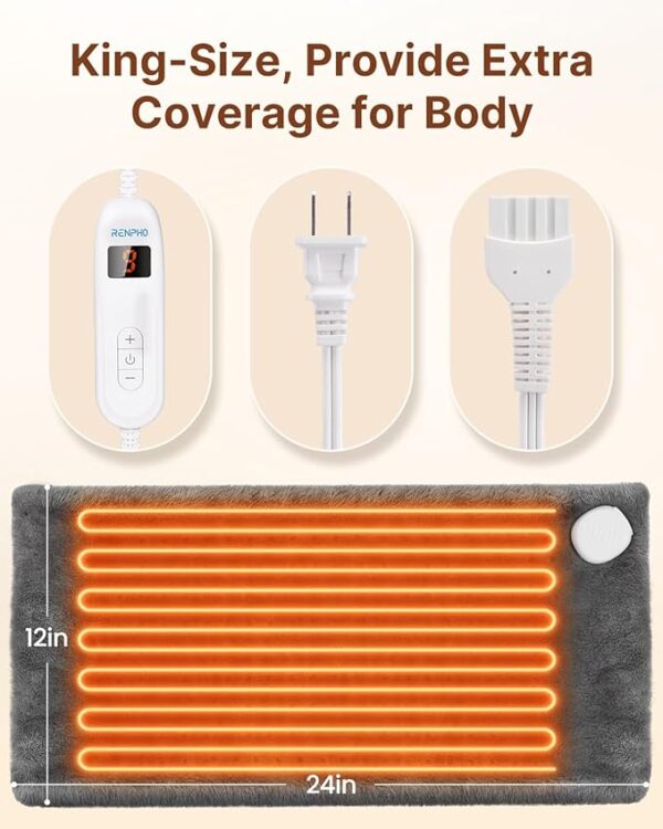 Heating Pad for Back Pain Relief & Period Cramps, FSA HSA Eligible -50% - Image 7
