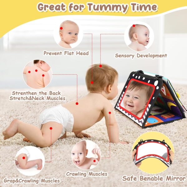 URMYWO Tummy Time Toy - Black and White High Contrast Baby Toys for Newborn - Baby - Image 5