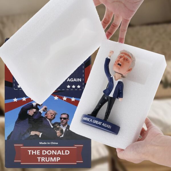 Donald Trump Merchandise Collectibles - Trump Gifts MAGA Bobblehead for Trump Supporters - Image 3