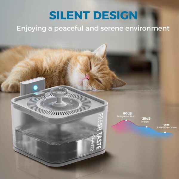 Cat Water Fountain - Pet Water Fountain with Motion Sensor,106oz/3L Automatic Cat - Image 2