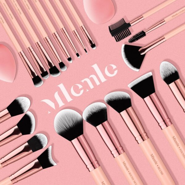 Makeup Brushes Set, Mlemle Professional 20 Pcs Premium Synthetic Foundation -43% - Image 4