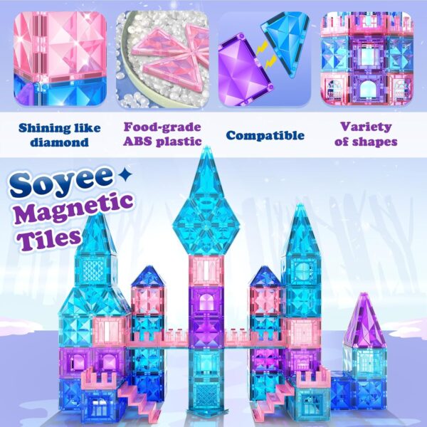 Diamond Magnetic Building Blocks - Frozen Princess Toys -50% - Image 3