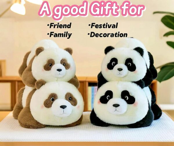 Panda Stuffed Animal, Panda Soft Plush Toys, Cute Panda Doll Gift for Kids Boy Girl - Image 2