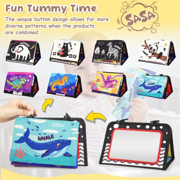 URMYWO Tummy Time Toy - Black and White High Contrast Baby Toys for Newborn - Baby - Image 3