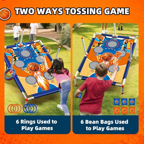 Bean Bags Toss Game - Outdoor Game Boys Toys Age 4-6, Kids Cornhole Games Set - Image 2