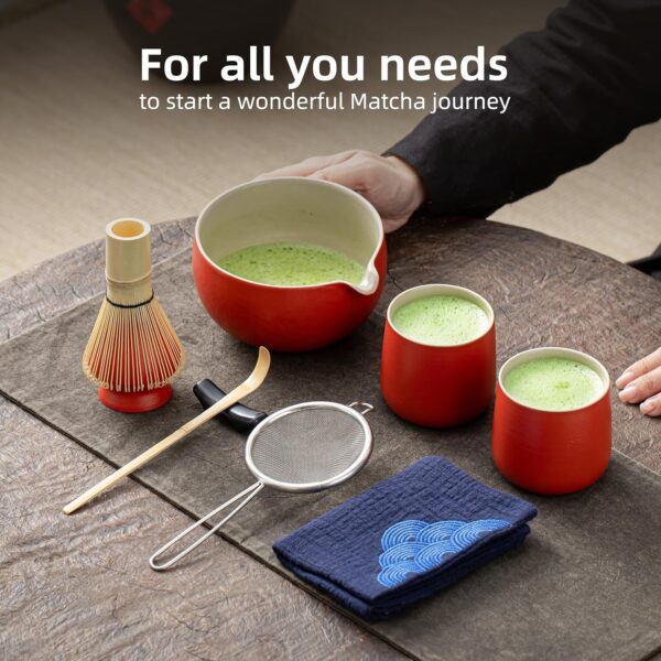 TEANAGOO 9 Pcs Matcha Whisk Set, Ceramic Matcha Set, Matcha Kit for Ceremony -50% - Image 3