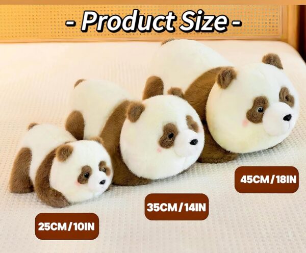 Panda Stuffed Animal, Panda Soft Plush Toys, Cute Panda Doll Gift for Kids Boy Girl - Image 3