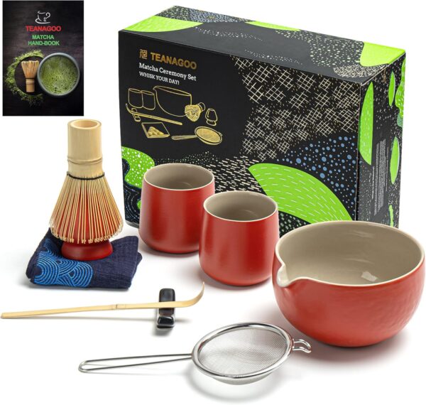 TEANAGOO 9 Pcs Matcha Whisk Set, Ceramic Matcha Set, Matcha Kit for Ceremony -50%