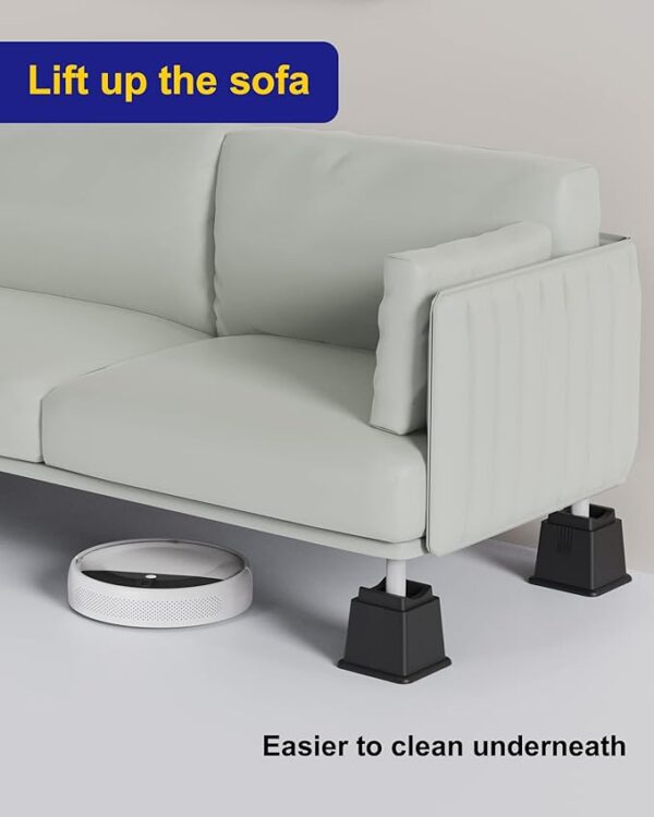 Bed Furniture Risers Elevate 3" in Height, Heavy Duty Rectangle Blocks for Couch,Chair,Table Legs,Bed,Cabinet - Image 4