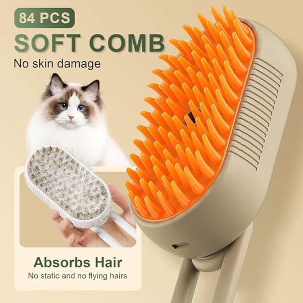 Steam Brush for Dogs, Pet Spritz Defur Comb, Spritz Defur Comb for Cats, Pet Spray Hair Removal Comb - Image 4