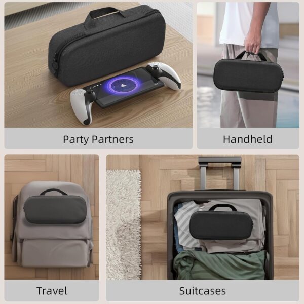 OZZYA Carrying Case for Playstation Portal Remote Player, Tailored Case for PS Portal with Accessory Storage Mesh - Image 2