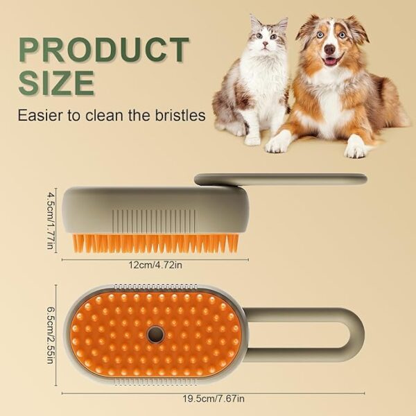 Steam Brush for Dogs, Pet Spritz Defur Comb, Spritz Defur Comb for Cats, Pet Spray Hair Removal Comb - Image 6