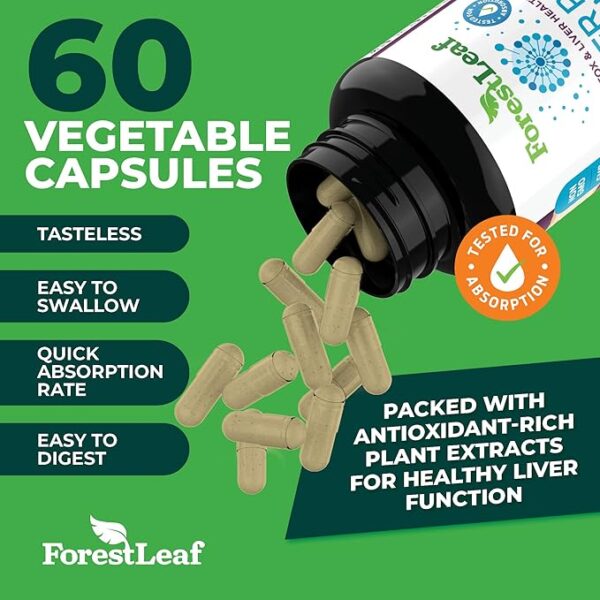 Liver Cleanse Detox & Repair - Fatty Liver Repair Detox Complex Supplement w/Choline, Zinc, Milk Thistle - Image 2
