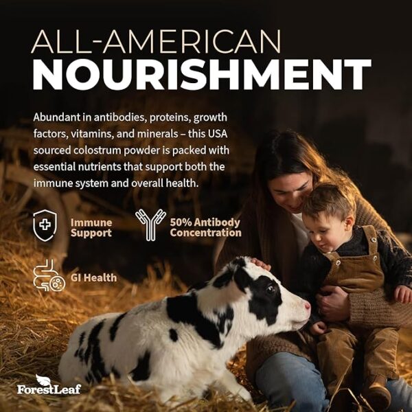 Colostrum Powder Grass Fed Whole Milk 50% IgG Highest Concentration Colostrum Supplement for Women/Men - Image 4